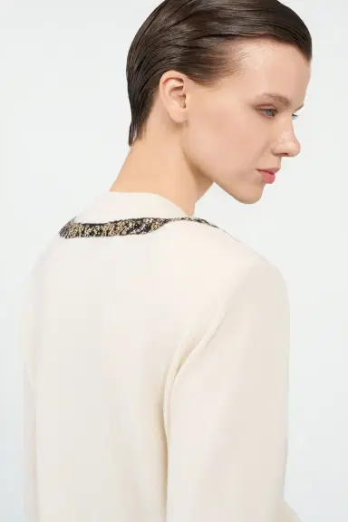 Roberto Cavalli Wool Cardigan with Tiger Embroidery | Thumbnail 6 Roberto Cavalli Wool Cardigan with Tiger Embroidery | Thumbnail 6