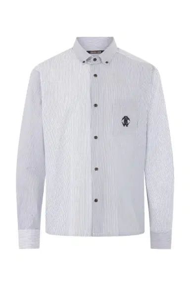Roberto Cavalli Striped Shirt With Monogram RC | Thumbnail 1