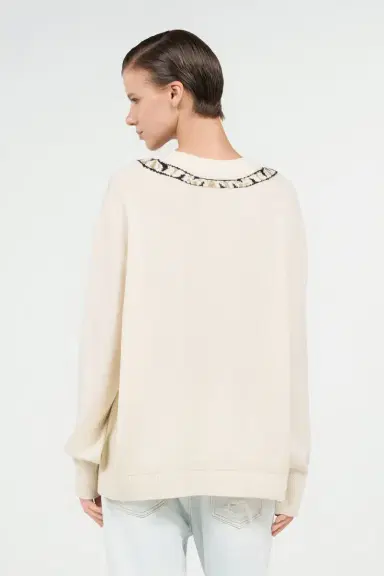 Roberto Cavalli Wool Sweater with Tiger Motif | Thumbnail 3 Roberto Cavalli Wool Sweater with Tiger Motif | Thumbnail 3