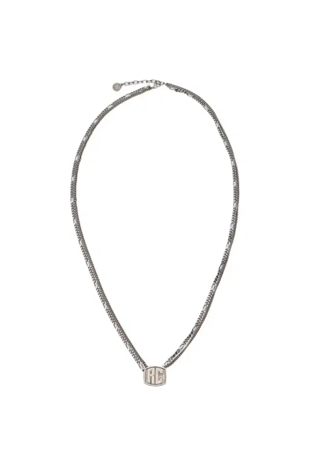 Roberto Cavalli Necklace With Double Chain And RC Monogram