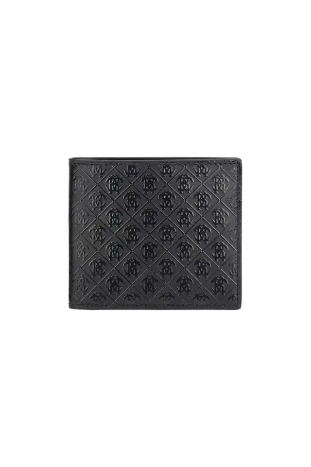 Roberto Cavalli Bi-Fold Wallet With Mirror Snake Monogram