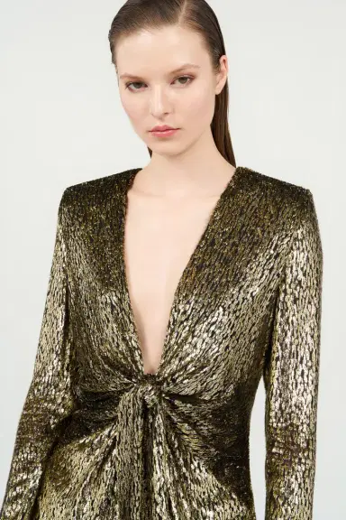 Roberto Cavalli Dress with Fil Coupé Leopard print | Thumbnail 5