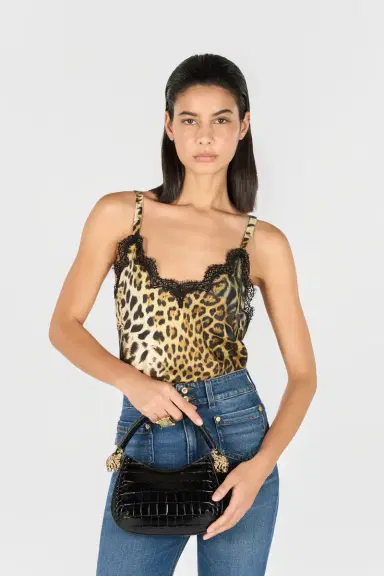 Roberto Cavalli Roar Bag hobo with jewel tigers | Thumbnail 2