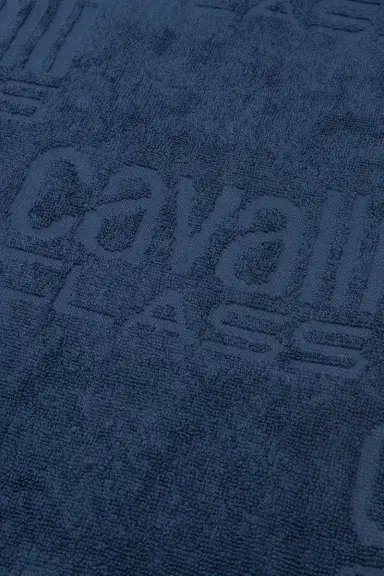 Roberto Cavalli Beach towel with all-over Cavalli Class logo | Thumbnail 5