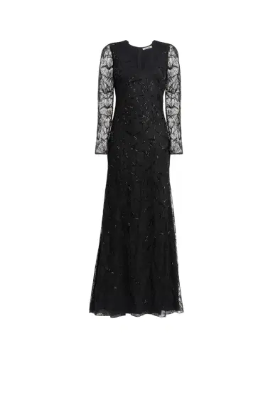 Roberto Cavalli Black layered lace gown | Thumbnail 1
