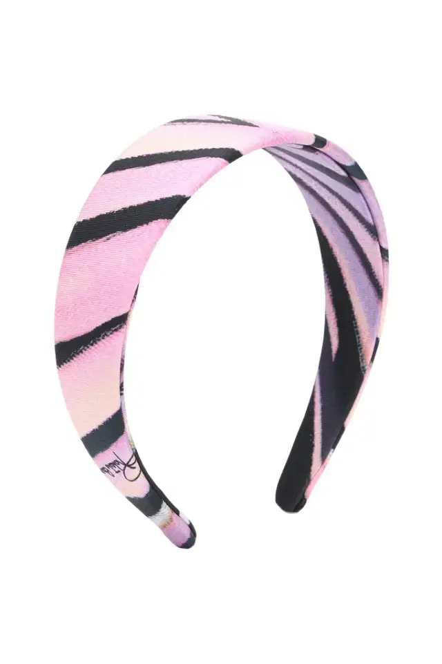 Roberto Cavalli Ray Of Paradise Print Silk Headband