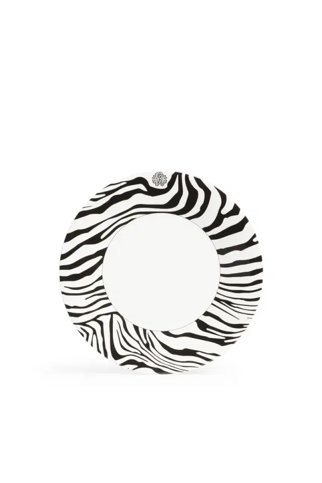 Roberto Cavalli Set of 6 Zebra Flat Plates