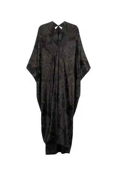 Roberto Cavalli Ornamental Black silk kaftan | Thumbnail 1