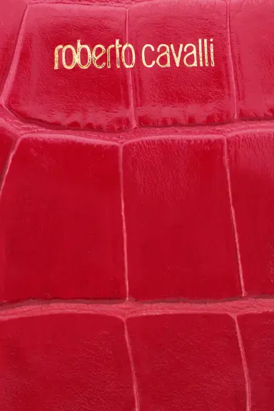 Roberto Cavalli Small Antique Rose Crocodile-Effect Wallet | Thumbnail 4