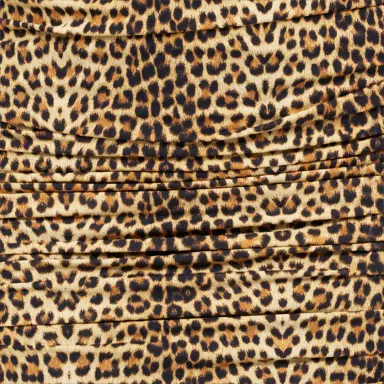 Roberto Cavalli Mini Dress with Baby Jaguar Print and Cut-Out Detail | Thumbnail 4