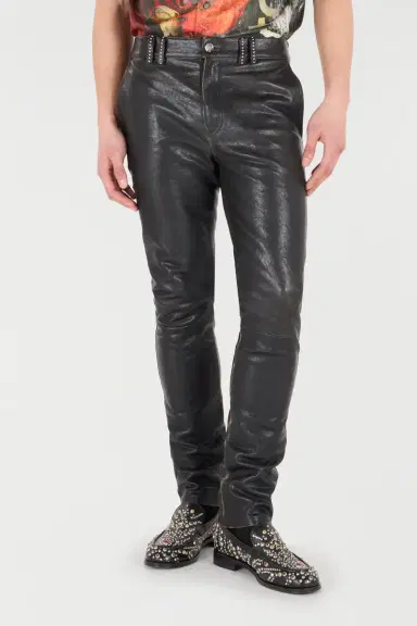 Roberto Cavalli Genuine Leather Pants | Thumbnail 2