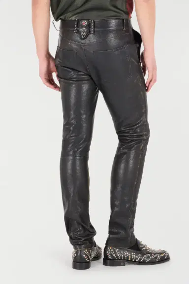 Roberto Cavalli Genuine Leather Pants | Thumbnail 3