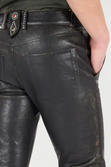 Roberto Cavalli Genuine Leather Pants | Thumbnail 4