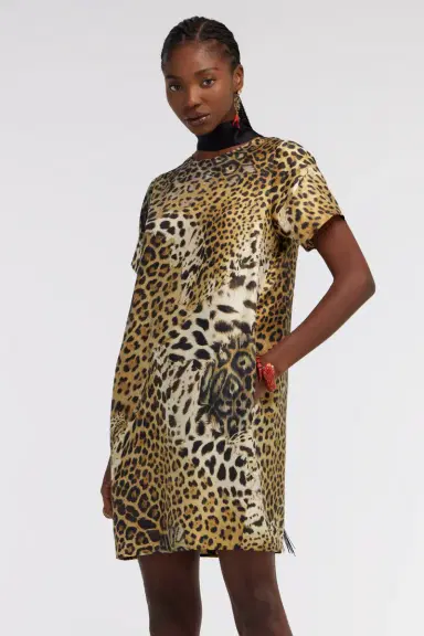 Roberto Cavalli Jaguar Skin print dress | Thumbnail 4
