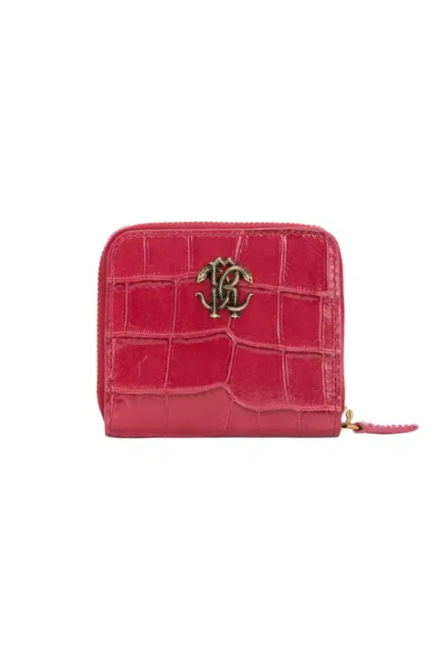 Roberto Cavalli Small Crocodile-Effect Wallet