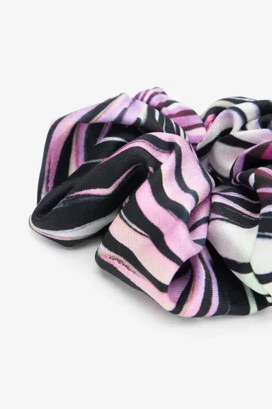 Roberto Cavalli Ray Of Paradise Print Silk Scrunchie | Thumbnail 2