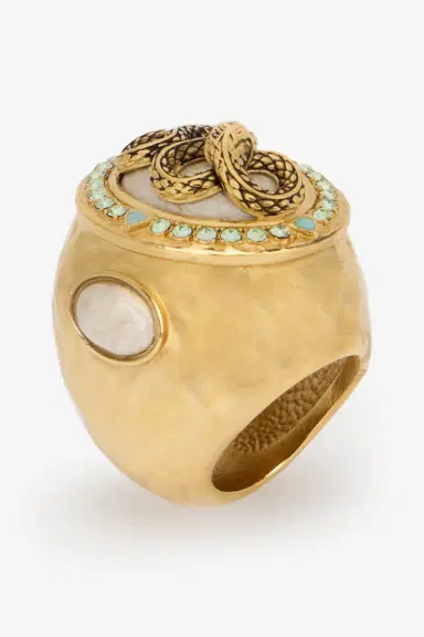 Roberto Cavalli Snake and Gemstone Ring | Thumbnail 3