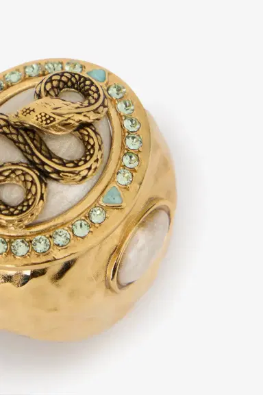Roberto Cavalli Snake and Gemstone Ring | Thumbnail 5