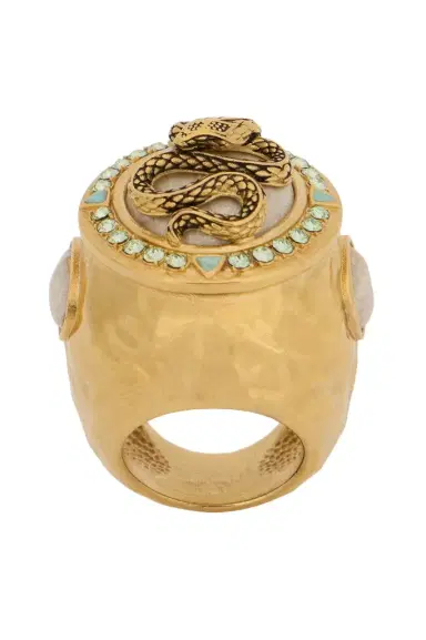 Roberto Cavalli Snake and Gemstone Ring | Thumbnail 1