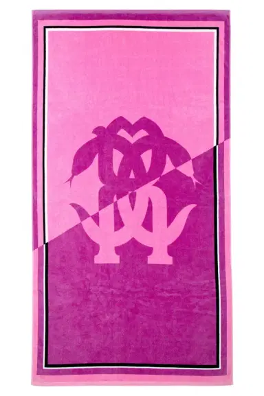 Roberto Cavalli Mirror Snake Print Beach Towel | Thumbnail 1