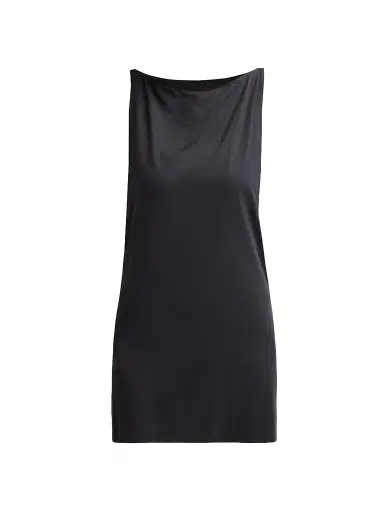 Kiki de Montparnasse Women's Echauffe Cowlback Cover-Up Mini Dress - Black | Thumbnail 1