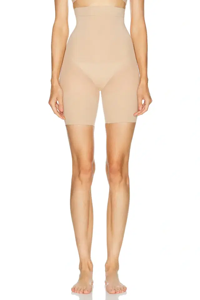 Skims Sheer Seamless High Waisted Mid Thigh Short