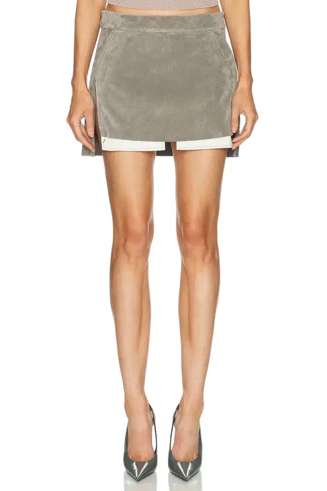 Rick Owens Fog Cutoff Mini Skirt