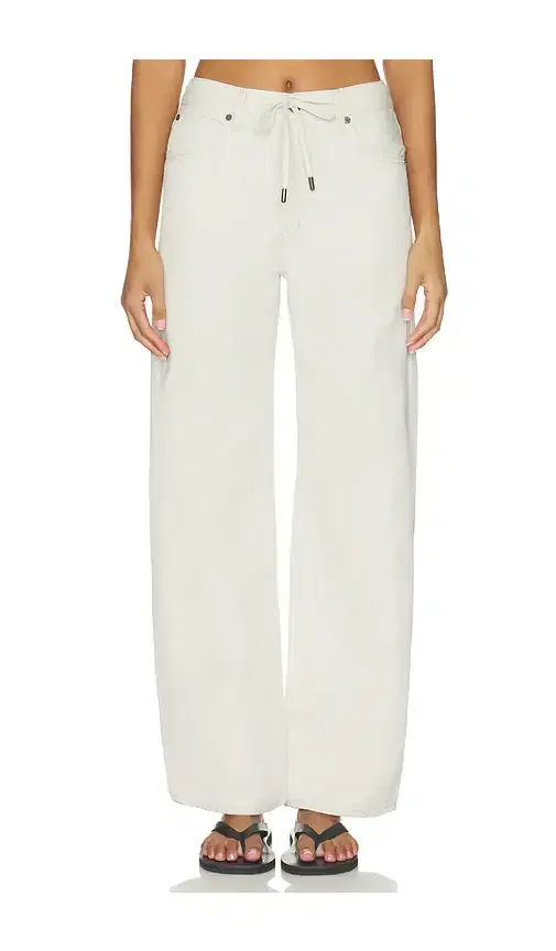 Frame The Off Duty Drawstring Bow Jeans
