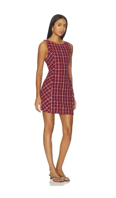Free People Atlas Plaid Mini Dress | Thumbnail 2