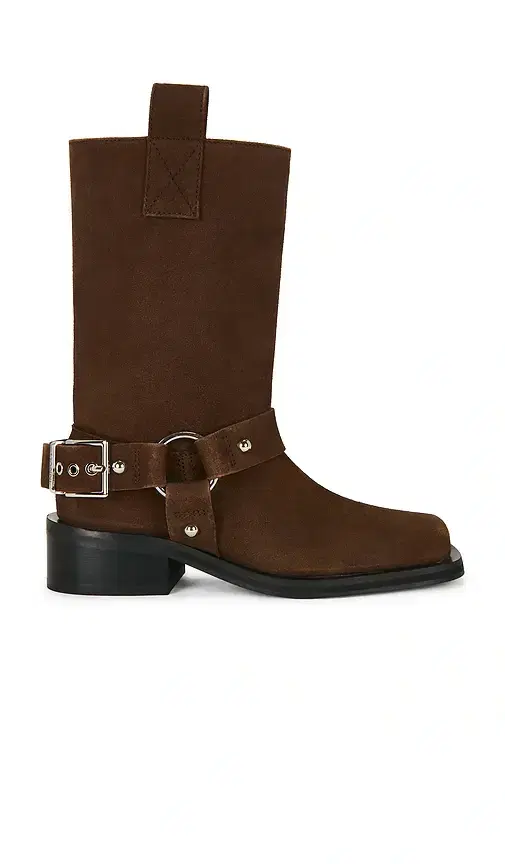 Ganni Mid Shaft Biker Boot
