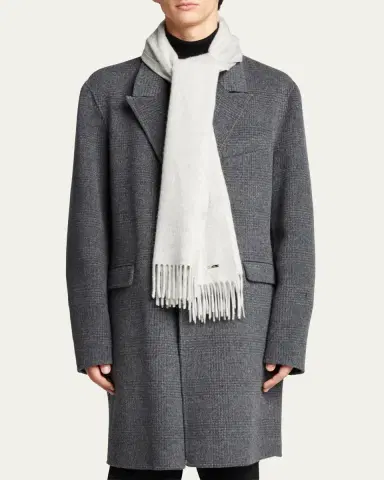 Loro Piana Men's Cashmere Grande Unita Scarf | Thumbnail 3