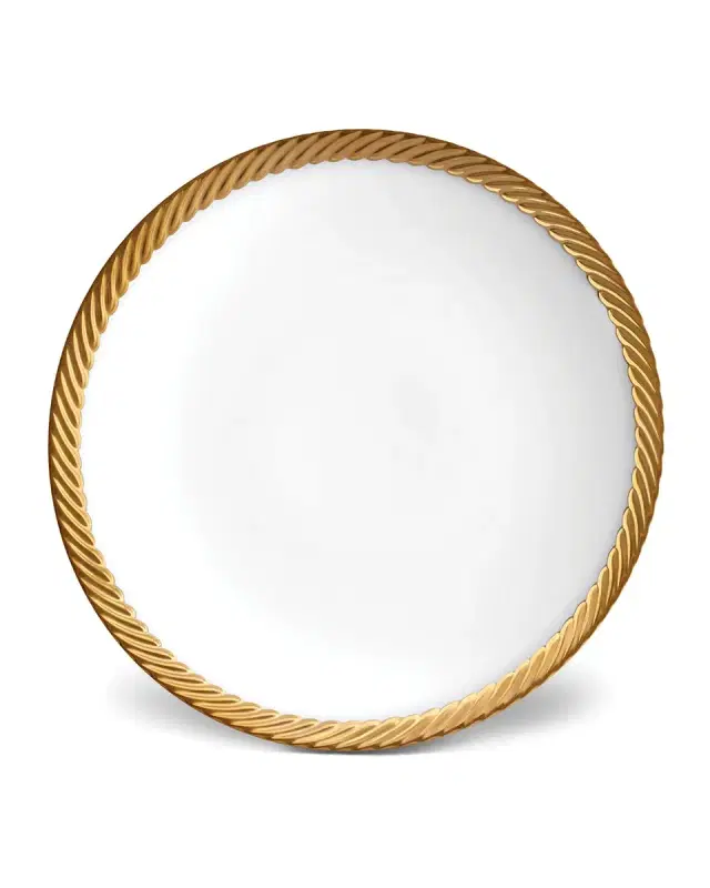 L'Objet Corde Gold-Rim Soup Bowl