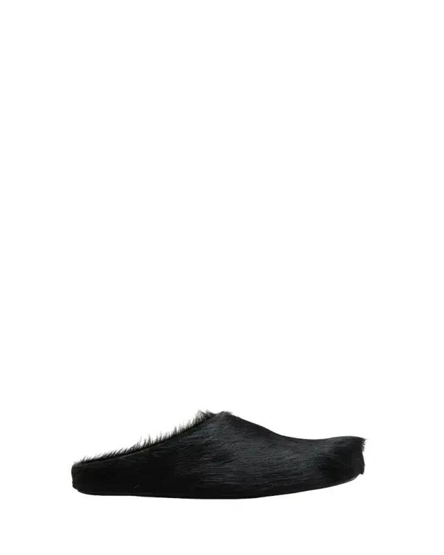 Marni Men's Fussbett Calf Hair Sabot Mules
