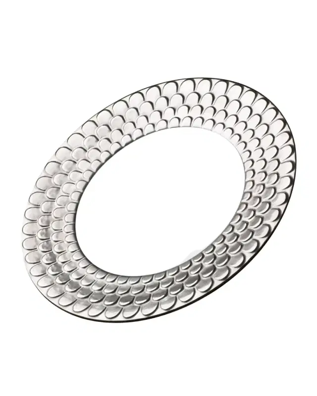 L'Objet Aegean Platinum-Plated Rimmed Serving Bowl