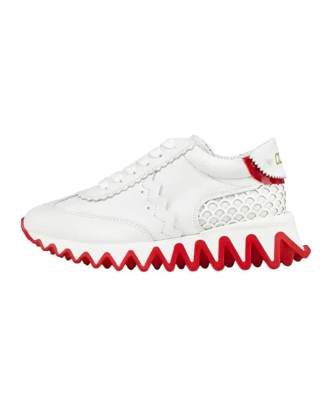Christian Louboutin Kid 's Loubishark Leather Sneakers, Toddler
