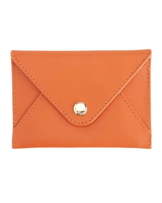 ROYCE New York Monogrammed Leather Envelope Style Card Holder, Personalized
