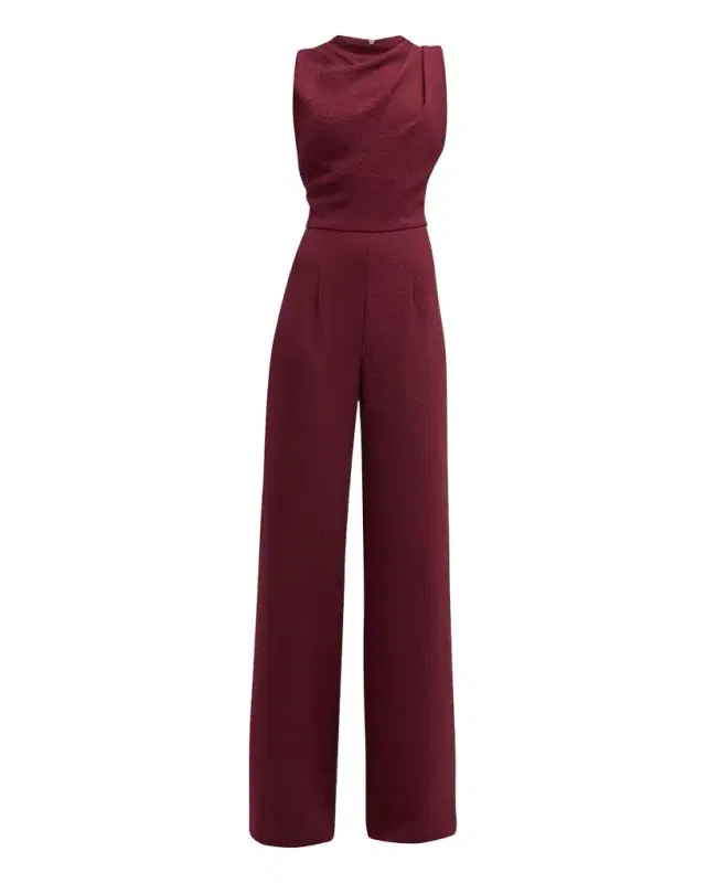 Black Halo Corrine High-Neck Sleeveless Jumpsuit