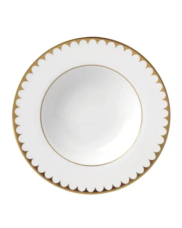 L 'Objet Aegean Filet 24K Gold-Plated Soup Plate