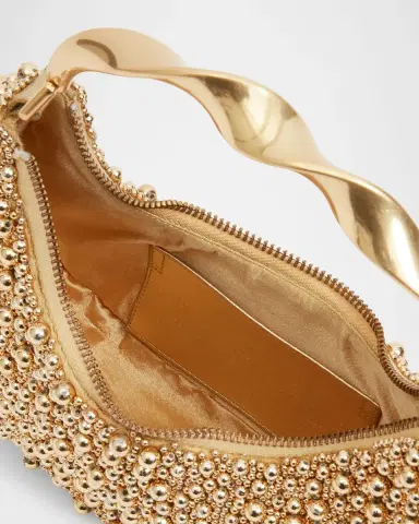 SIMKHAI Evelyn Crescent Beaded Top-Handle Bag | Thumbnail 4