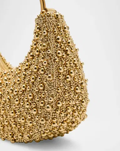 SIMKHAI Evelyn Crescent Beaded Top-Handle Bag | Thumbnail 6