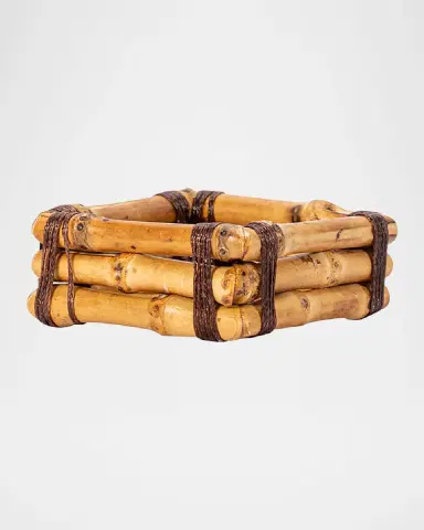 Juliska Bamboo Napkin Rings, Set of 4 | Thumbnail 3
