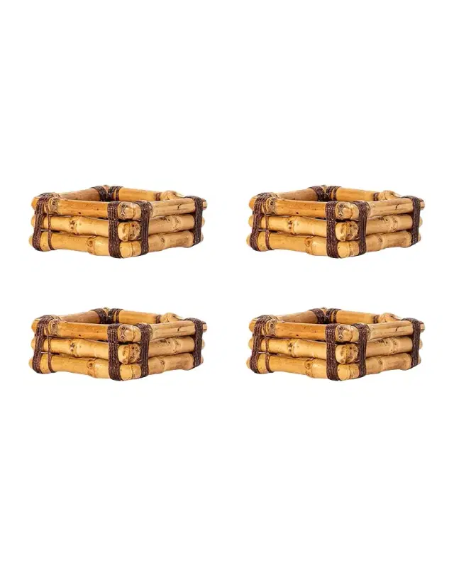 Juliska Bamboo Napkin Rings, Set of 4