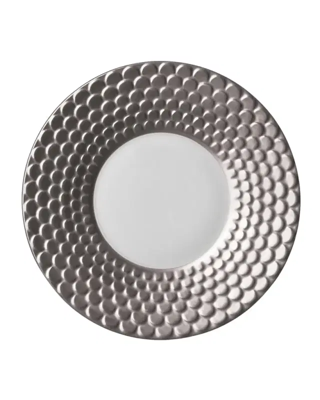 L 'Objet Aegean Platinum Saucer