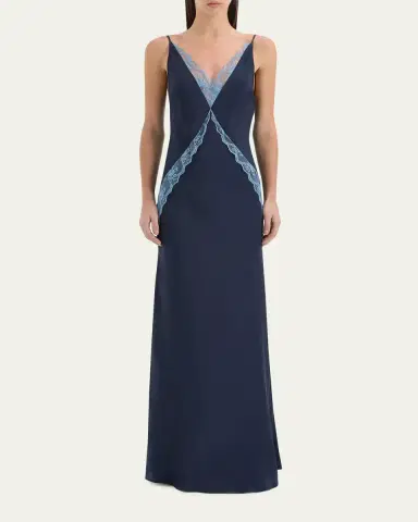 SIR. Elsie Lace V-Neck Gown | Thumbnail 2 SIR. Elsie Lace V-Neck Gown | Thumbnail 2