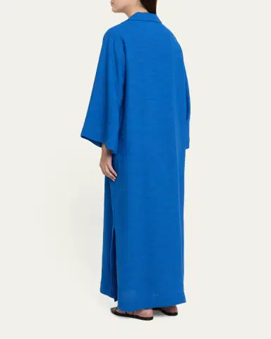 Lisa Marie Fernandez Linen-Blend Tunic Caftan Coverup | Thumbnail 3
