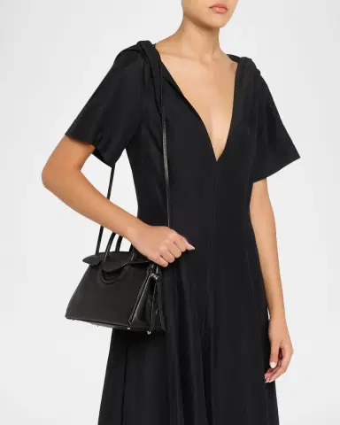 STAUD Maude Mini Pebble Leather Carryall Top-Handle Bag | Thumbnail 2