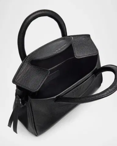 STAUD Maude Mini Pebble Leather Carryall Top-Handle Bag | Thumbnail 4