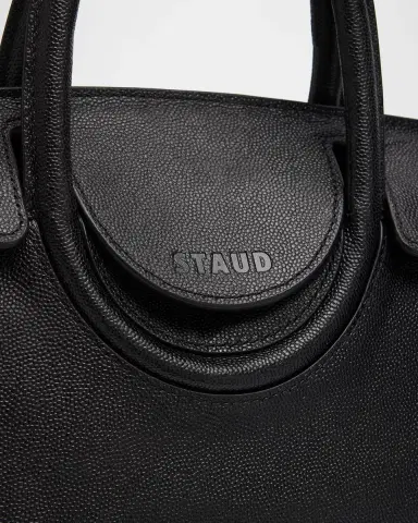 STAUD Maude Mini Pebble Leather Carryall Top-Handle Bag | Thumbnail 6