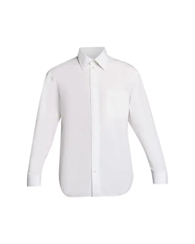 Balenciaga Men's Cotton Poplin Point-Collar Sport Shirt