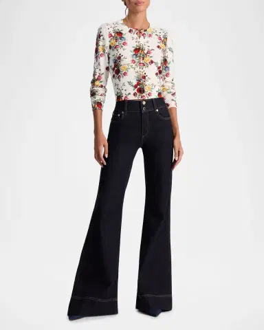ALICE + OLIVIA Gilded Rose Carson Cardigan | Thumbnail 4
